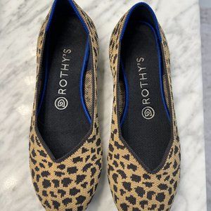 Rothy's Leopard Print Flats Size 8